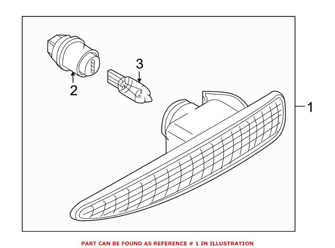 BMW Turnsignal - Driver Side 63137164755